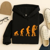 Funny Nerdy Robot Evolution Computer Robotics Geek Gift Hoodie