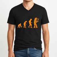 Funny Nerdy Robot Evolution Computer Robotics Geek Gift V-Neck T-Shirt