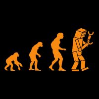 Funny Nerdy Robot Evolution Computer Robotics Geek Gift Daily Commute Backpack