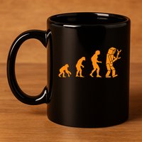Funny Nerdy Robot Evolution Computer Robotics Geek Gift 11oz C Handle Ceramic Mug