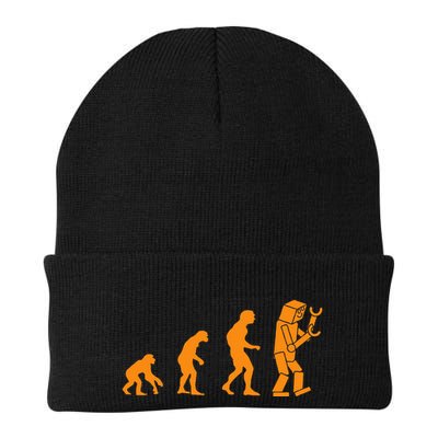 Funny Nerdy Robot Evolution Computer Robotics Geek Gift Knit Cap Winter Beanie