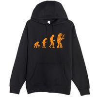 Funny Nerdy Robot Evolution Computer Robotics Geek Gift Premium Pullover Hoodie