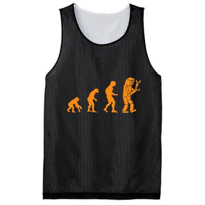 Funny Nerdy Robot Evolution Computer Robotics Geek Gift Mesh Reversible Basketball Jersey Tank