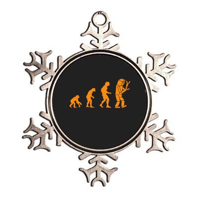 Funny Nerdy Robot Evolution Computer Robotics Geek Gift Metallic Star Ornament