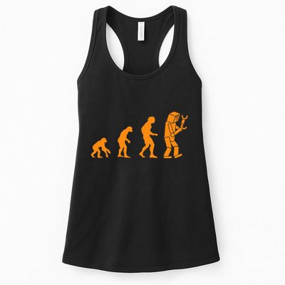 Funny Nerdy Robot Evolution Computer Robotics Geek Gift Womens Tank Top