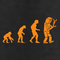 Funny Nerdy Robot Evolution Computer Robotics Geek Gift Trucker Hat