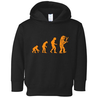 Funny Nerdy Robot Evolution Computer Robotics Geek Gift Toddler Hoodie