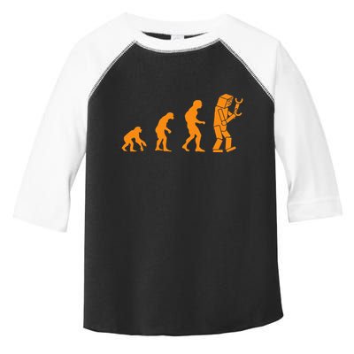 Funny Nerdy Robot Evolution Computer Robotics Geek Gift Toddler Fine Jersey T-Shirt