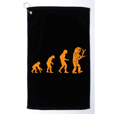 Funny Nerdy Robot Evolution Computer Robotics Geek Gift Golf Towel
