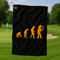 Funny Nerdy Robot Evolution Computer Robotics Geek Gift Golf Towel