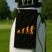Funny Nerdy Robot Evolution Computer Robotics Geek Gift Golf Towel