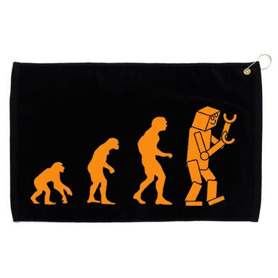 Funny Nerdy Robot Evolution Computer Robotics Geek Gift Grommeted Golf Towel