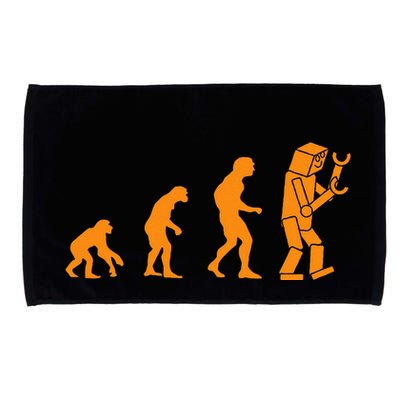 Funny Nerdy Robot Evolution Computer Robotics Geek Gift Microfiber Hand Towel