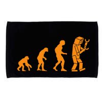 Funny Nerdy Robot Evolution Computer Robotics Geek Gift Microfiber Hand Towel