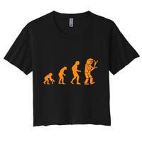 Funny Nerdy Robot Evolution Computer Robotics Geek Gift Crop Top