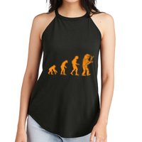 Funny Nerdy Robot Evolution Computer Robotics Geek Gift Women's Perfect Tri Rocker Tank