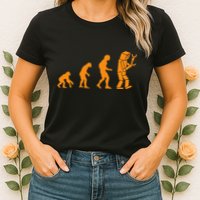 Funny Nerdy Robot Evolution Computer Robotics Geek Gift Womens T-Shirt