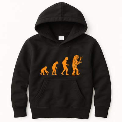 Funny Nerdy Robot Evolution Computer Robotics Geek Gift Kids Hoodie