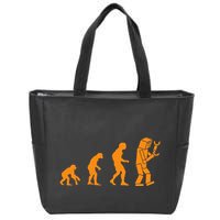 Funny Nerdy Robot Evolution Computer Robotics Geek Gift Zip Tote Bag