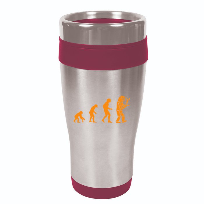 Funny Nerdy Robot Evolution Computer Robotics Geek Gift 16oz Travel Tumbler