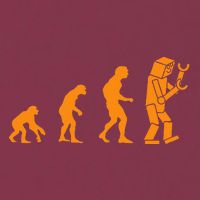 Funny Nerdy Robot Evolution Computer Robotics Geek Gift 16oz Travel Tumbler