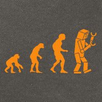 Funny Nerdy Robot Evolution Computer Robotics Geek Gift Cotton Canvas Backpack