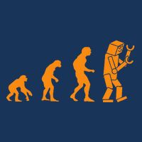 Funny Nerdy Robot Evolution Computer Robotics Geek Gift Infant Baby Jersey Bodysuit