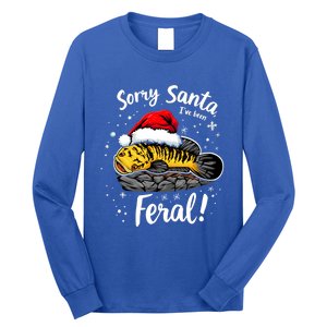 Funny Northern Snakehead Sorry Santa IVe Been Feral Xmas Gift Long Sleeve Shirt