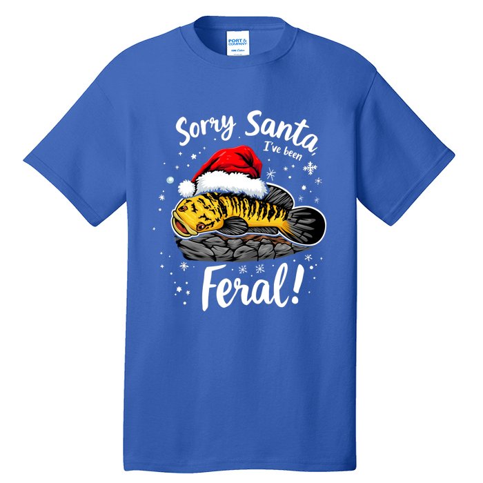 Funny Northern Snakehead Sorry Santa IVe Been Feral Xmas Gift Tall T-Shirt