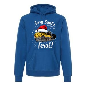 Funny Northern Snakehead Sorry Santa IVe Been Feral Xmas Gift Premium Hoodie