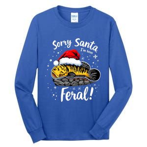 Funny Northern Snakehead Sorry Santa IVe Been Feral Xmas Gift Tall Long Sleeve T-Shirt