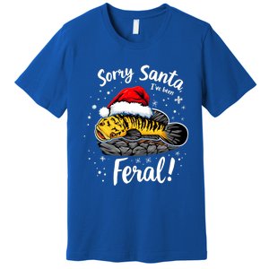 Funny Northern Snakehead Sorry Santa IVe Been Feral Xmas Gift Premium T-Shirt