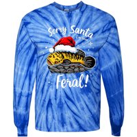 Funny Northern Snakehead Sorry Santa IVe Been Feral Xmas Gift Tie-Dye Long Sleeve Shirt