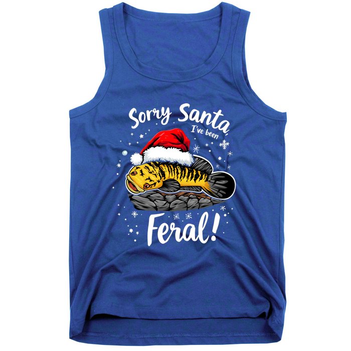 Funny Northern Snakehead Sorry Santa IVe Been Feral Xmas Gift Tank Top