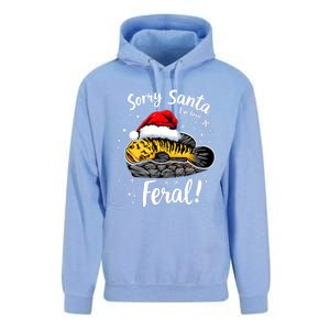 Funny Northern Snakehead Sorry Santa IVe Been Feral Xmas Gift Unisex Surf Hoodie