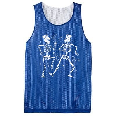 Funny Nurse Skeleton Halloween healthcare Crew Skeleton Mesh Reversible Basketball Jersey Tank