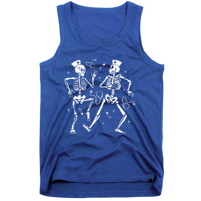 Funny Nurse Skeleton Halloween healthcare Crew Skeleton Tank Top