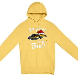 Funny Northern Snakehead Sorry Santa IVe Been Feral Xmas Great Gift Premium Pullover Hoodie