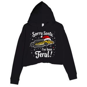 Funny Northern Snakehead Sorry Santa IVe Been Feral Xmas Great Gift Crop Fleece Hoodie