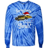 Funny Northern Snakehead Sorry Santa IVe Been Feral Xmas Great Gift Tie-Dye Long Sleeve Shirt