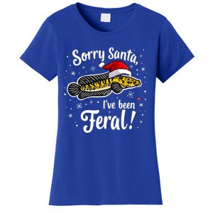 Funny Northern Snakehead Sorry Santa IVe Been Feral Xmas Great Gift Women's T-Shirt