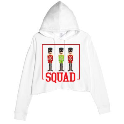 Funny Nutcracker Squad Ballet Family Dance Play Crop Fleece Hoodie