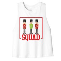 Funny Nutcracker Squad Ballet Family Dance Play Women's Racerback Cropped Tank