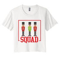 Funny Nutcracker Squad Ballet Family Dance Play Women's Crop Top Tee