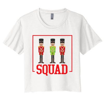 Funny Nutcracker Squad Ballet Family Dance Play Women's Crop Top Tee