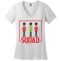 Funny Nutcracker Squad Ballet Family Dance Play Women's V-Neck T-Shirt