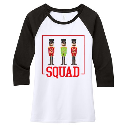 Funny Nutcracker Squad Ballet Family Dance Play Women's Tri-Blend 3/4-Sleeve Raglan Shirt