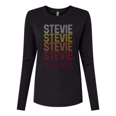 First Name Stevie Vintage Stevie Womens Cotton Relaxed Long Sleeve T-Shirt