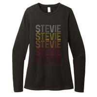 First Name Stevie Vintage Stevie Womens CVC Long Sleeve Shirt