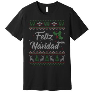 Feliz Navidad Spanish Merry Christmas Premium T-Shirt